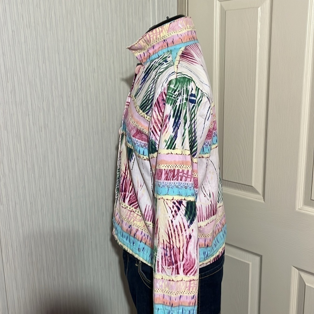 N.D.S. Long Sleeve Multi Color Sequins Top/Blazer (104T) - Picture 5 of 10